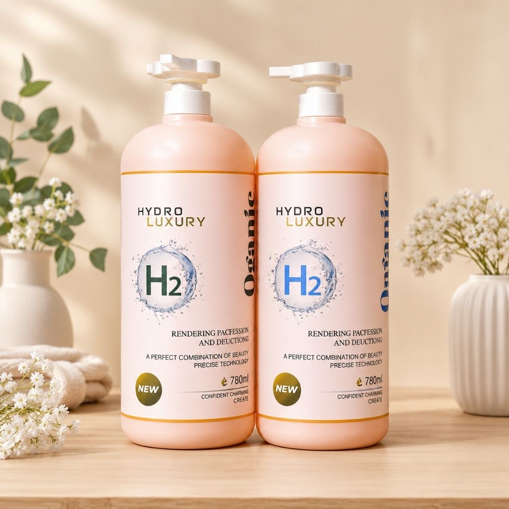 [Hàng Chuẩn Cty] Cặp Dầu gội xả HYDRO LUXURY H2 Organic  siêu mượt, giảm gàu ngứa Ngăn rụng tóc 800m