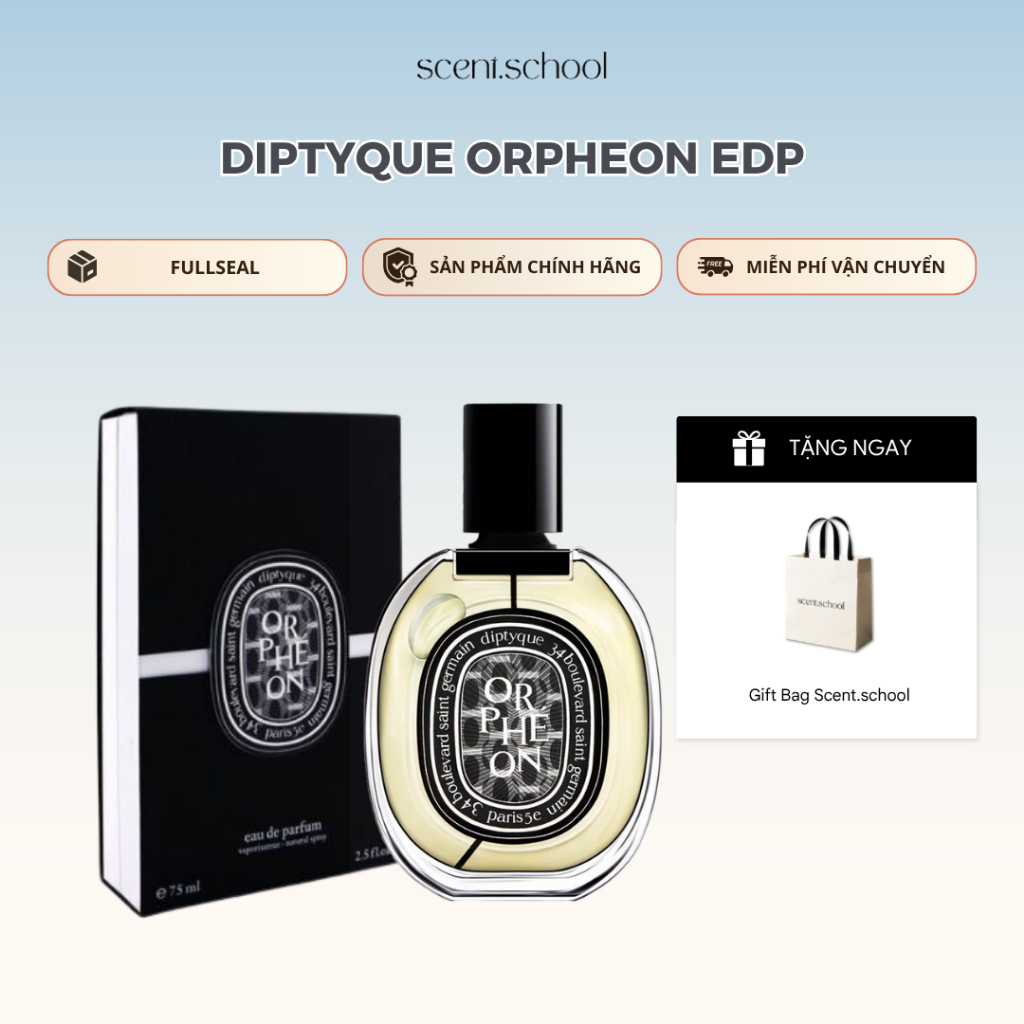 Nước Hoa Fullseal Diptyque Orpheon EDP | Nước Hoa Unisex | Scent.school Perfume