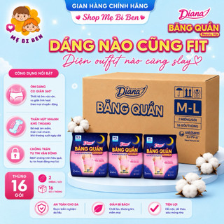 Băng vệ sinh diana dạng quần size s-m /m-l /l-xl 2/5/12 chiếc/gói