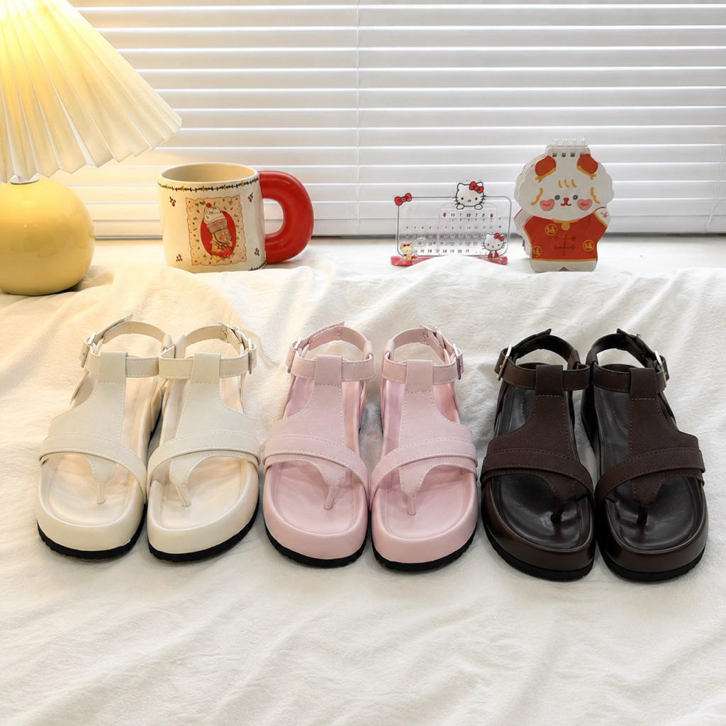 Dép Sandal Quai Hậu Nữ Kẹp Ngón LD2604 Khoá Hậu Da Lộn Nhiều Màu | BigBuy360 - bigbuy360.vn