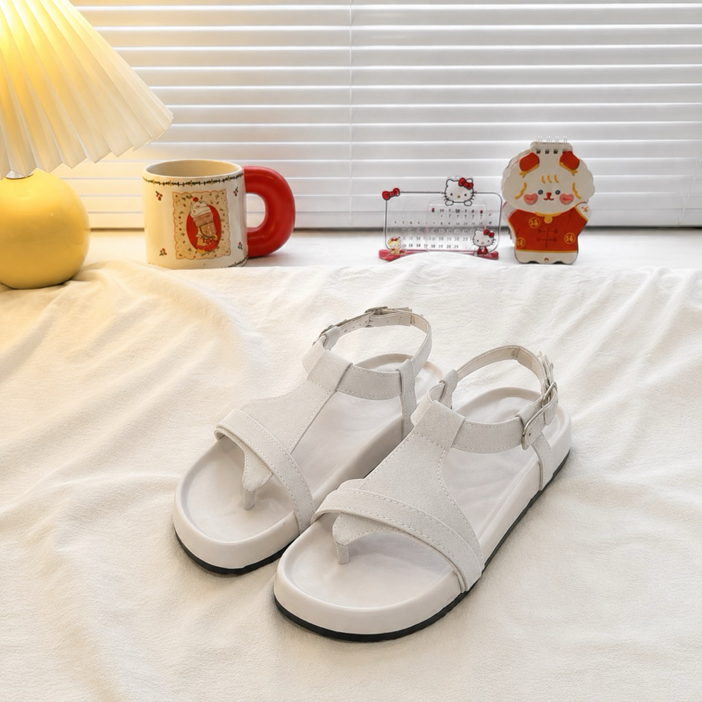 Dép Sandal Quai Hậu Nữ Kẹp Ngón LD2604 Khoá Hậu Da Lộn Nhiều Màu | BigBuy360 - bigbuy360.vn