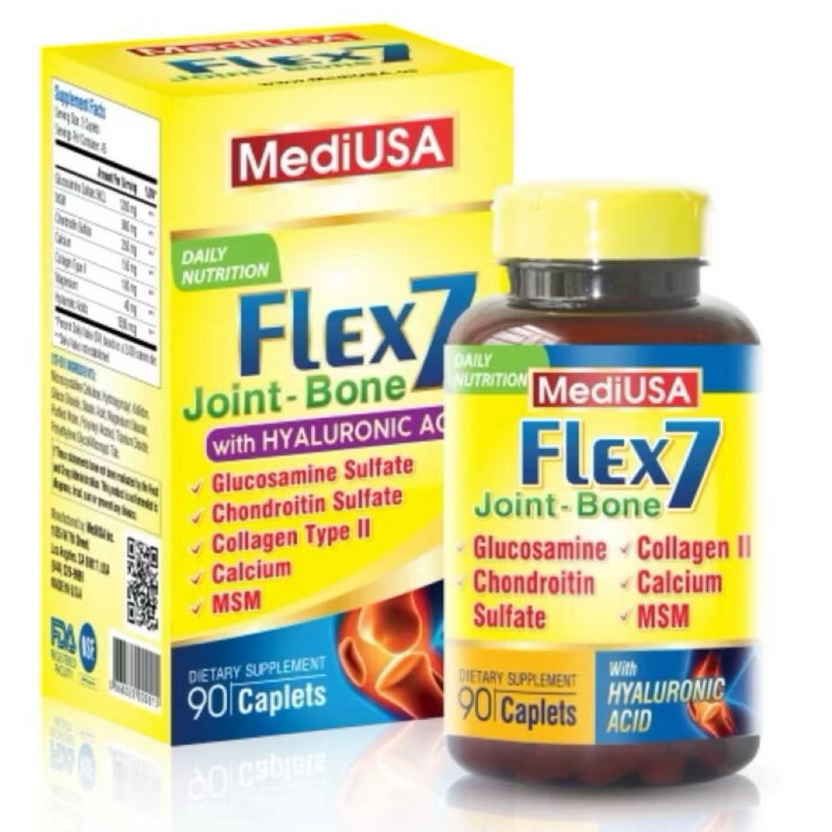 MediUSA Flex 7 Joint-Bone Hộp 90 viên -Viên bổ xương khớp