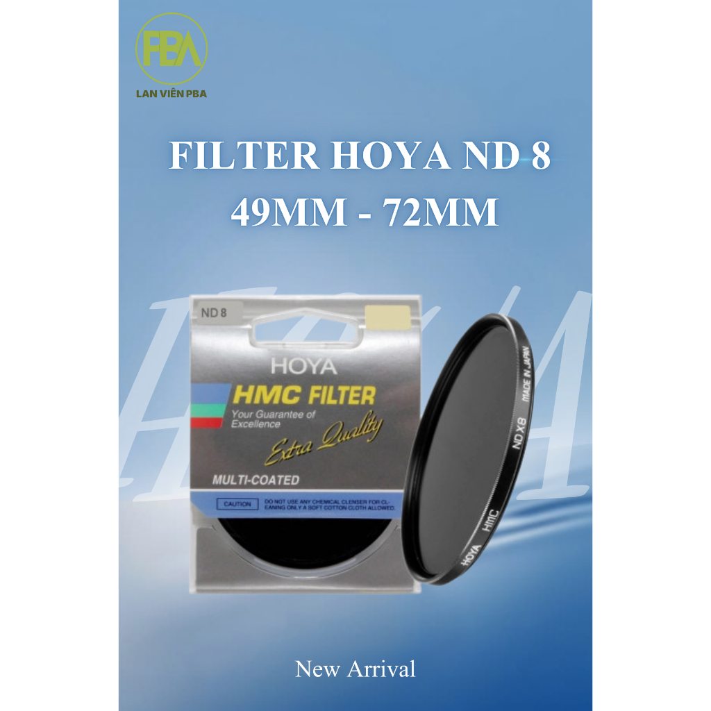 Filter Kính lọc HOYA ND 8 49mm - 72mm | Hàng Chính Hãng Lan Viên