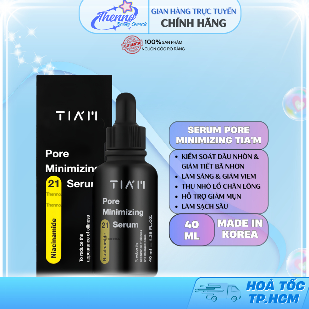 Serum Tia'm Thu Nhỏ Lỗ Chân Lông, Giảm Dầu Nhờn Pore Minimizing 21 Serum (20% Niacinamide + 1% Zinc 