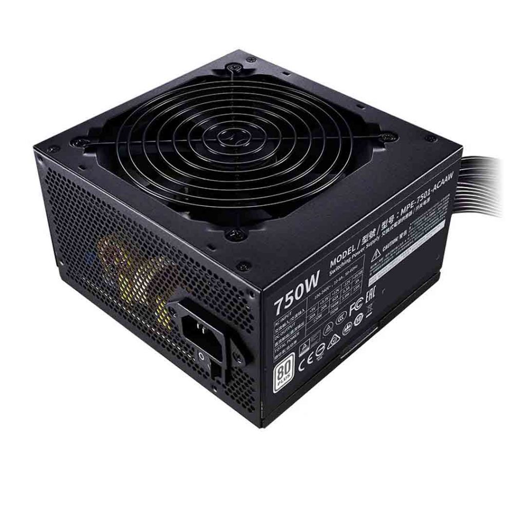 [cũ] Nguồn máy tính Cooler Master MWE 750W White V2, 80Plus White, non modular, dùng PC gaming/works