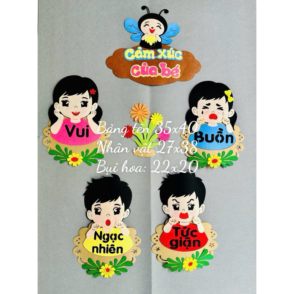 Tranh Cảm Xúc Của Bé Mầm Non