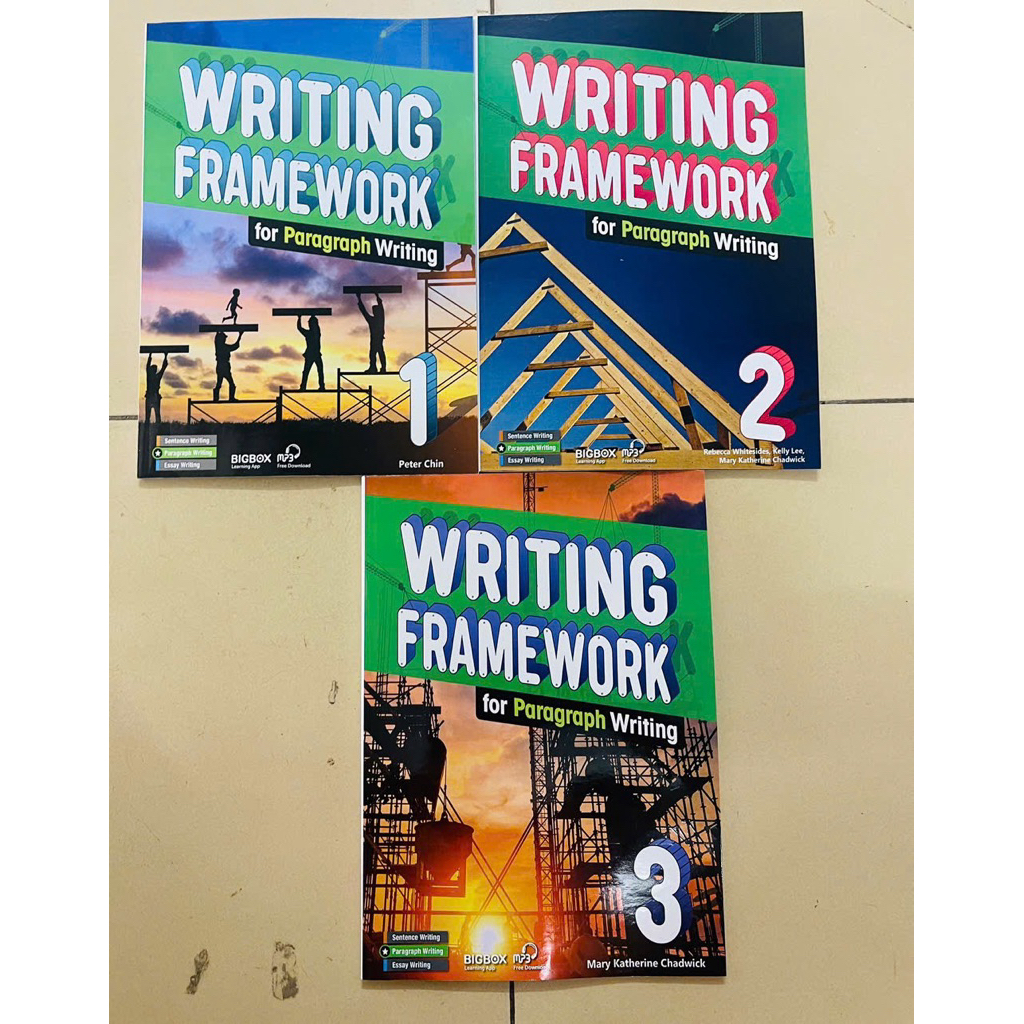 Giấy màu writing framework for paragraph