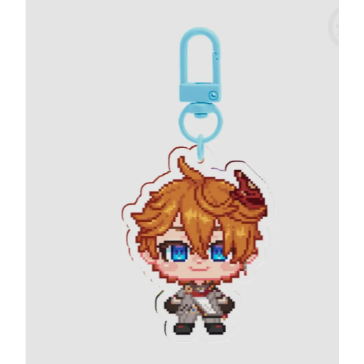 Pixel Chibi Childe - Genshin Impact Acrylic Keychain 8