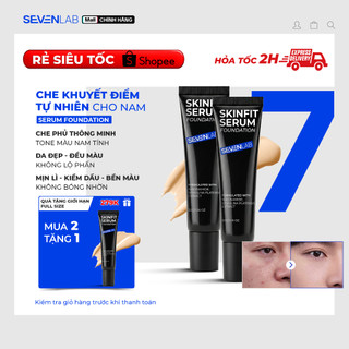 Kem nền nam SEVENLAB dạng serum giúp nâng tone tự nhiên, che khuyết điểm, kiềm dầu mỏng nhẹ 30g