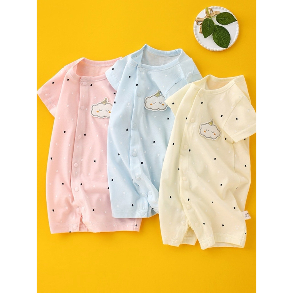 (MS73)Body đùi sơ sinh 100% cotton khuy giữa mềm mịn cho bé 5-12kg