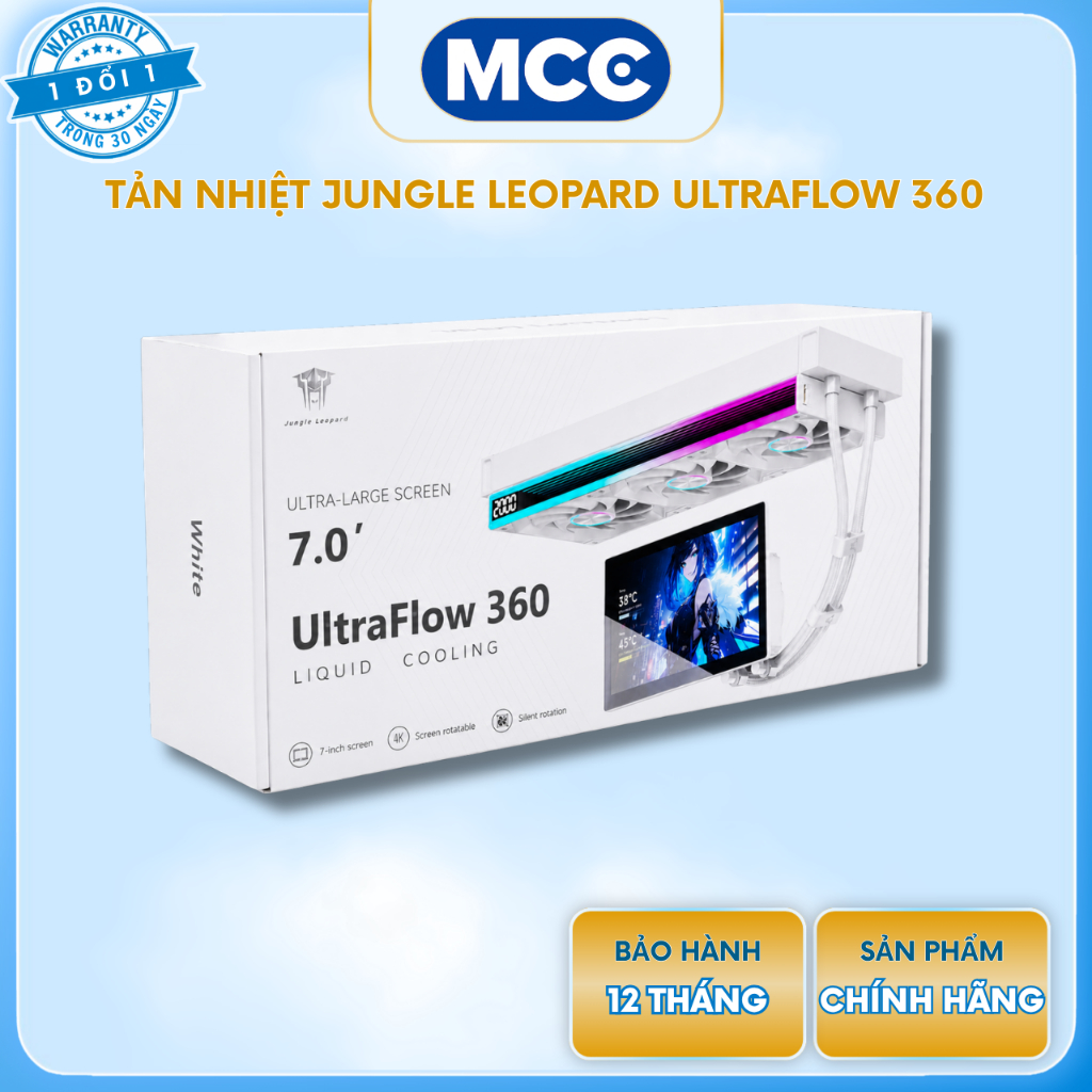 Tản nhiệt Jungle Leopard Ultra Flow 360 ( LCD 7 inch - Xoay 360 )