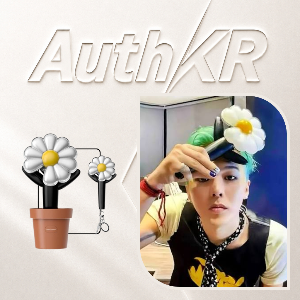 [Auth, Sẵn] Light stick G- Dragon, Chậu, Keyring ( Pick Withmuu, Kream authentic)