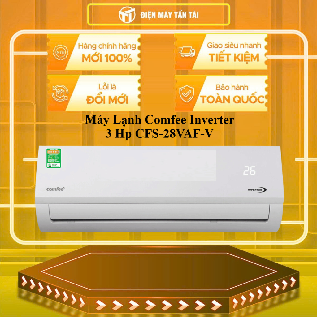 (HCM) - CFS-28VAF-V - Máy Lạnh Comfee Inverter 3 Hp CFS-28VAF-V