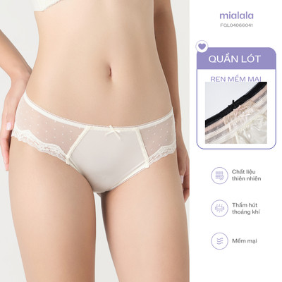 Quần Lót Nữ Mialala 6041 Chất Liệu Ren Mềm Mại Thoáng Khí Kiểu Dáng Bikini Trẻ Trung Thoải Mái