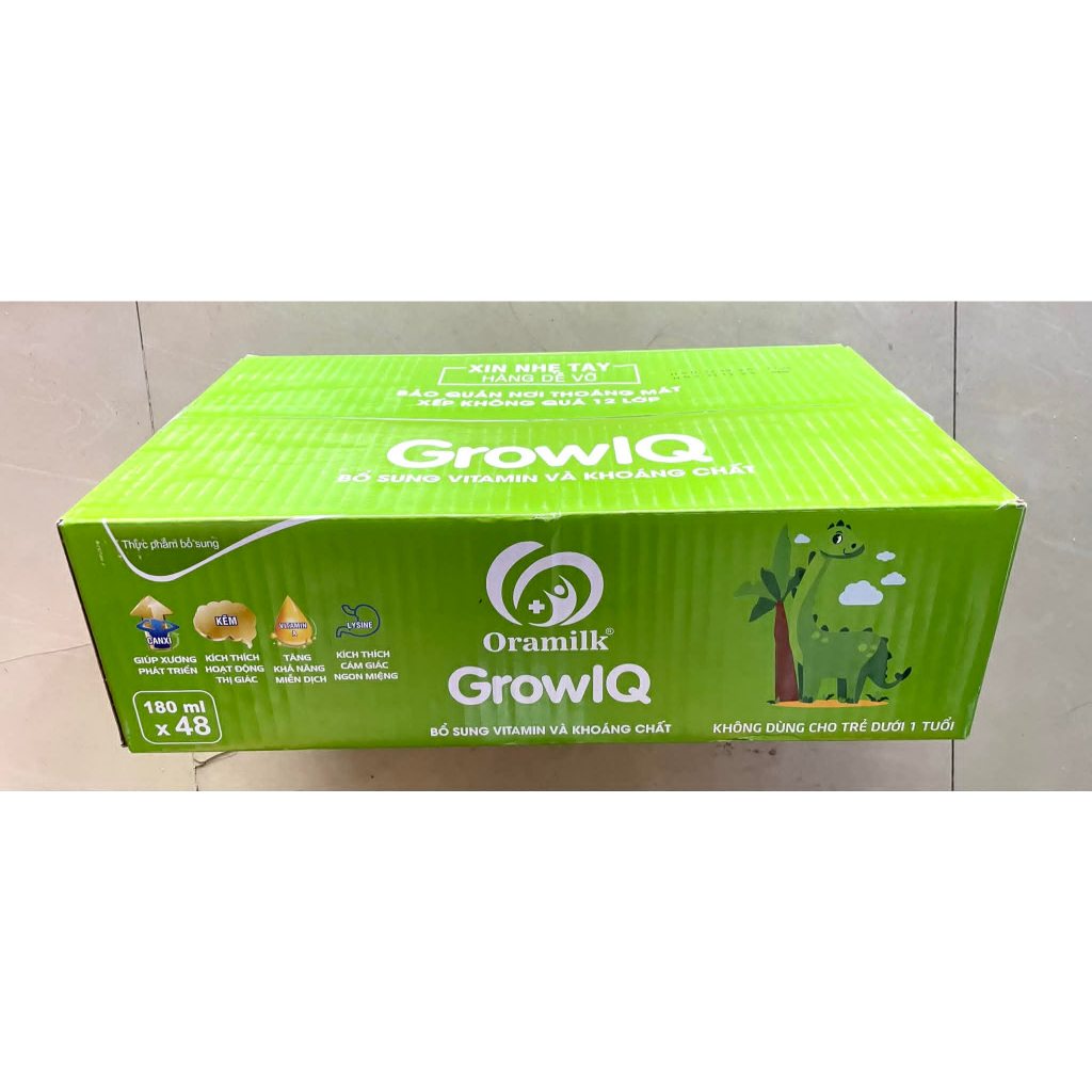 Thùng sữa pha sẵn Grow IQ loại 180ml ( 48 hộp x 180ml)