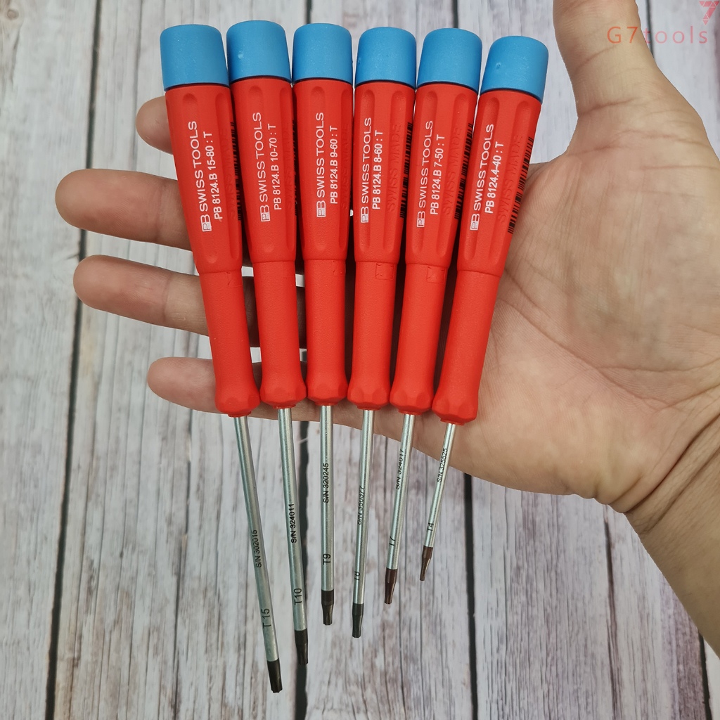 PB Swiss Tools 8124 8124.B Tua Vít Mở Linh Kiện Điện Tử Hoa Thị Có Lỗ & Không Có Lỗ - G7 Tools Hanoi