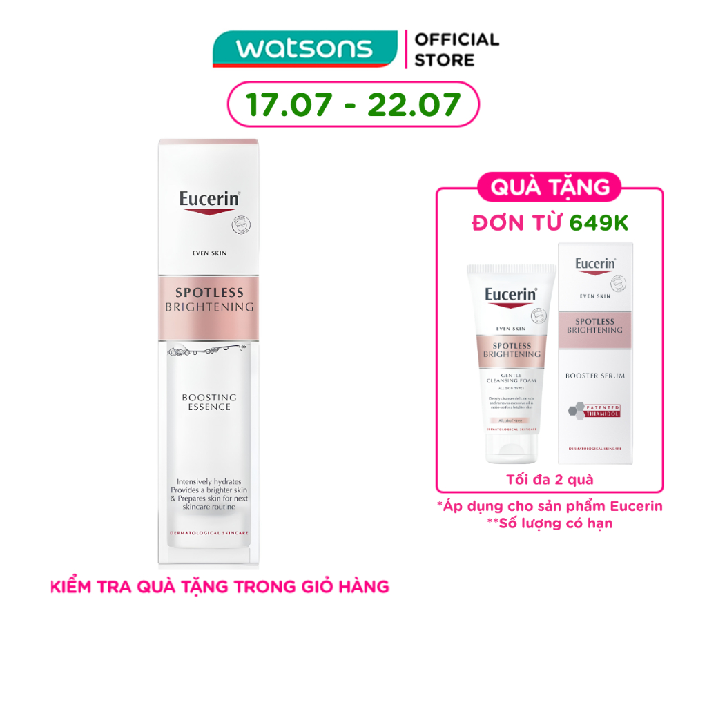 Nước Dưỡng Sáng Da Eucerin Spotless Brightening Boosting Essence 100ml