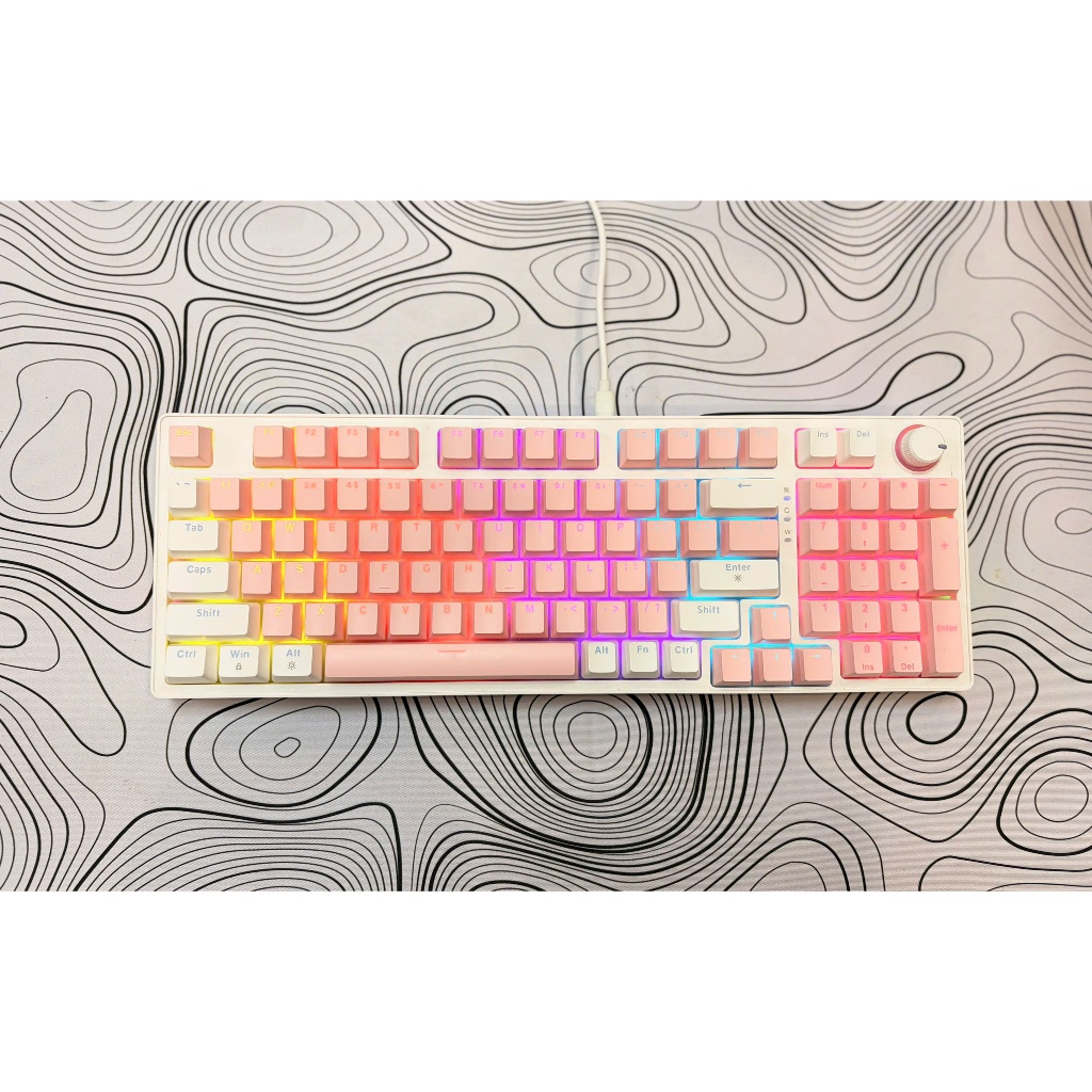 Bàn Phím Cơ Gaming ZIFRIEND AG98, 98 phím, Hỗ trợ hotswap, Red / Blue Switch, LED, Gasket Mount