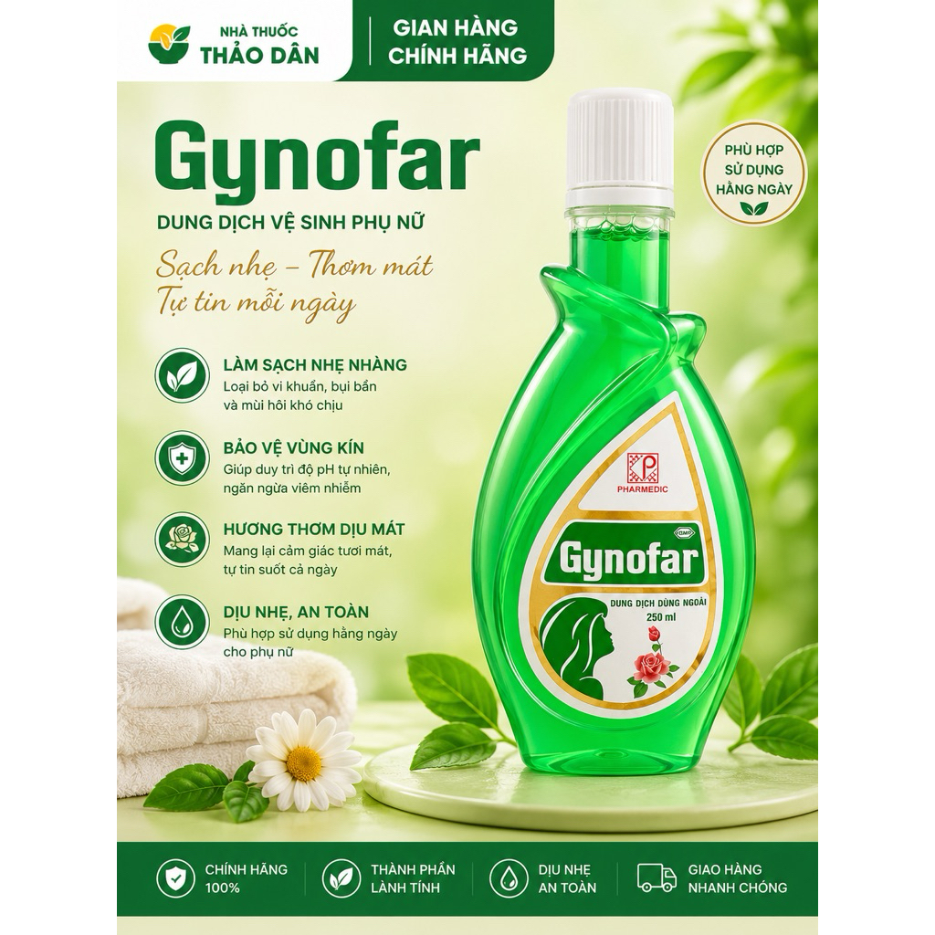 Gynofar dung dịch vệ sinh