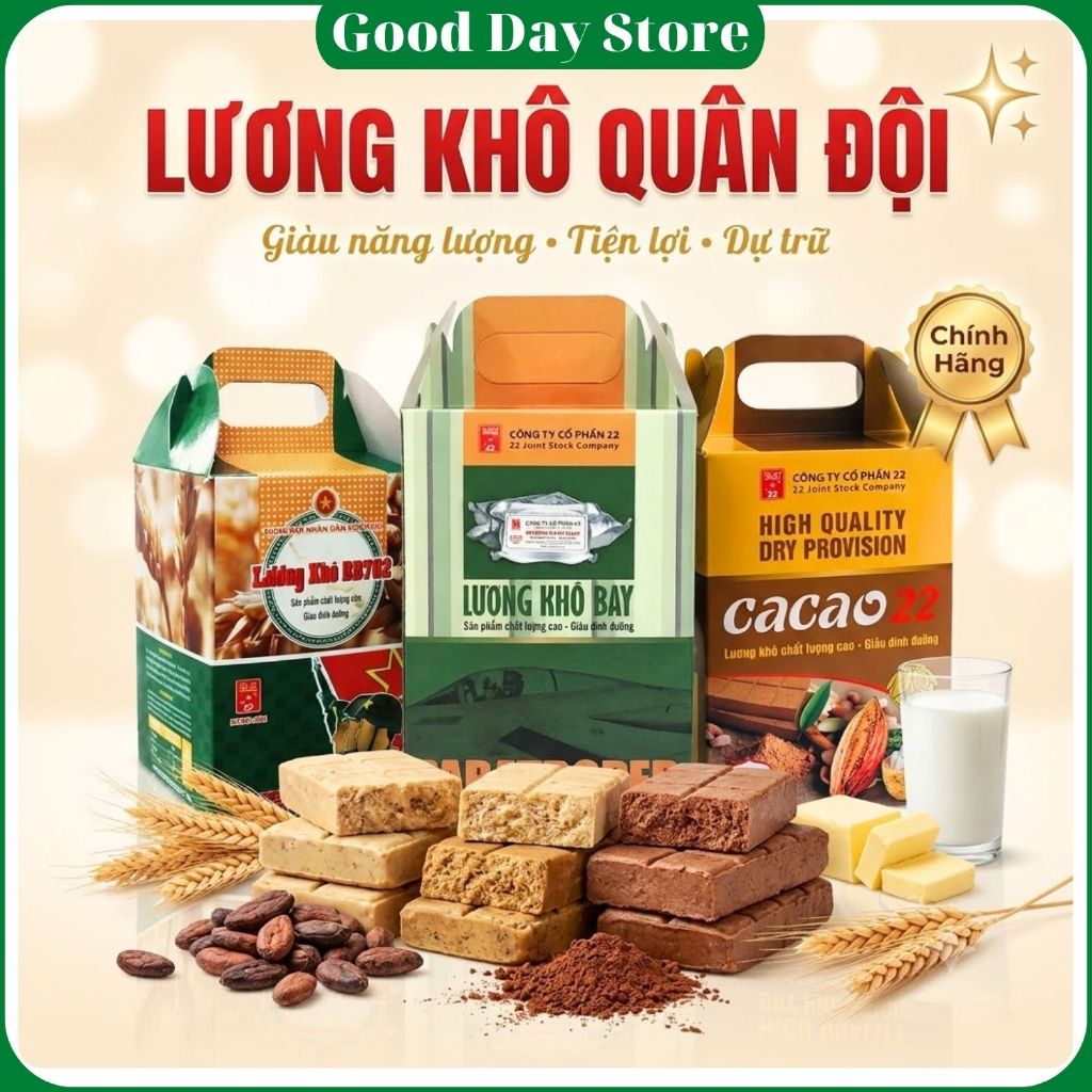 Lương Khô Cacao Bay BB702 Bổ Sung Dinh Dưỡng Năng Lượng