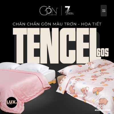 [Chăn Mỏng] Chăn Mùa Hè Lụa Tencel 60s | Cotton Gòn Bedding Cao Cấp Màu Trơn | Họa Tiết 2m2x2m
