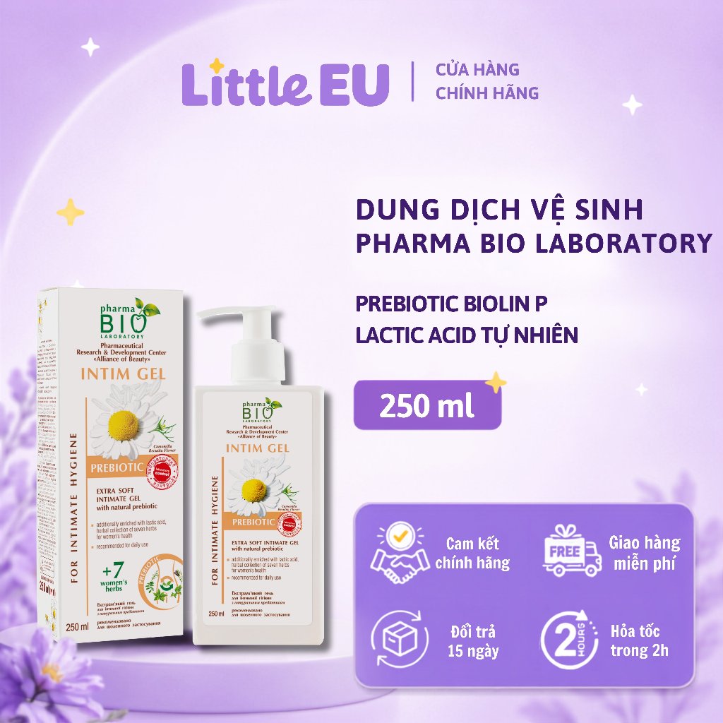 Dung dịch vệ sinh Pharma Bio Laboratory chứa Prebiotic tự nhiên 250ml