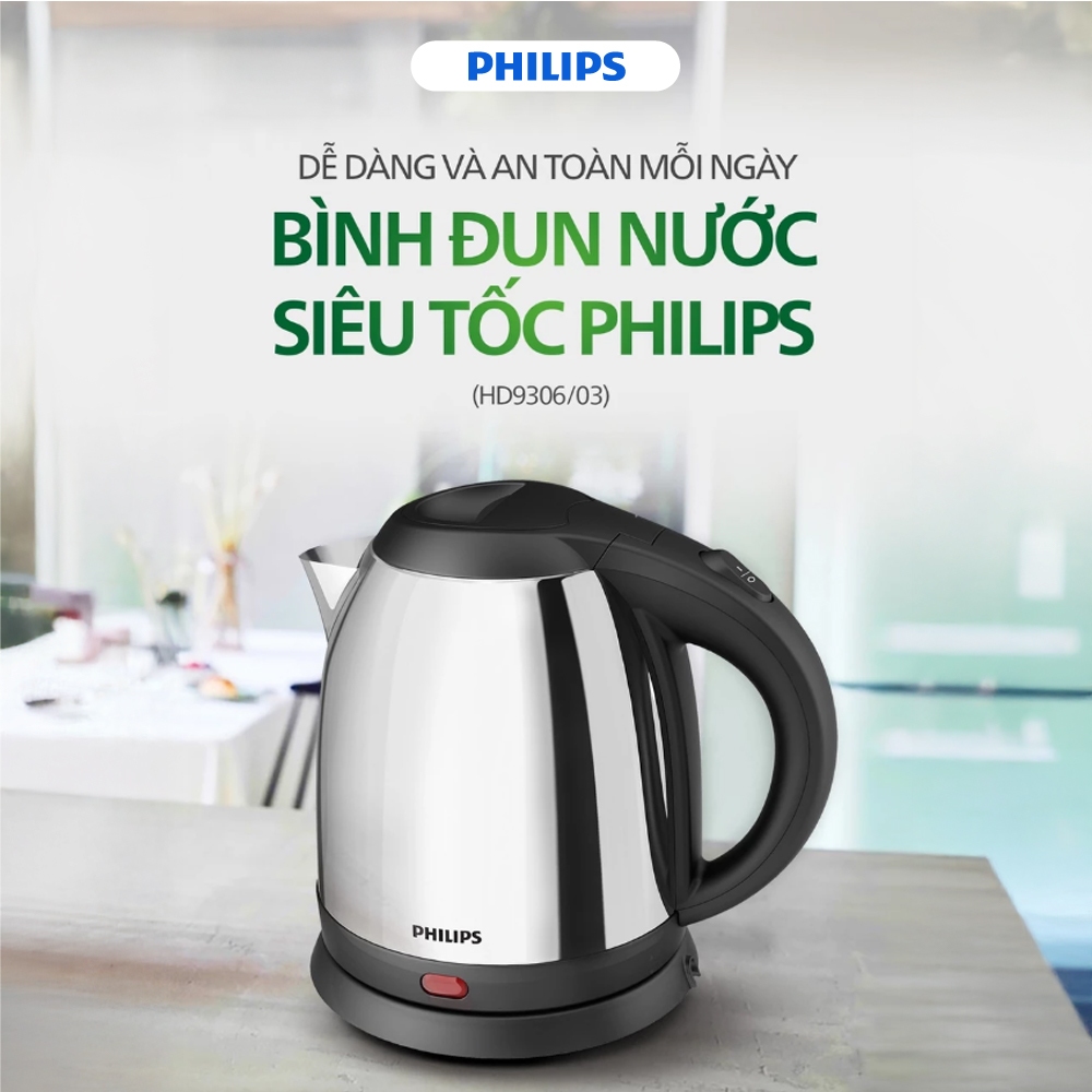 Ấm siêu tốc Philips HD9306/03 1.5L - 1800W