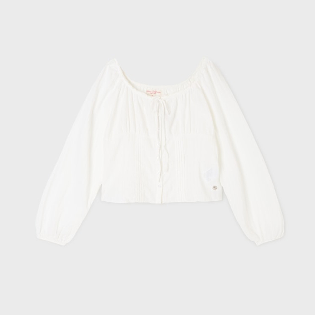 Áo Kiểu Nữ WHO.A.U Slim Fit Pintuck Blouse_WHBLGB832F | BigBuy360 - bigbuy360.vn