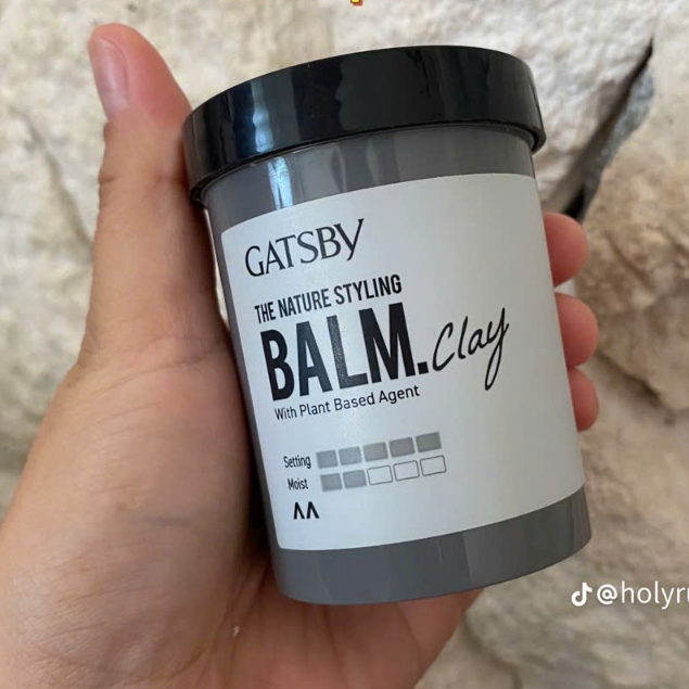 Sáp Vuốt Tóc GATSBY Balm Clay 75g Chính Hãng - Finish Lì, Tăng Độ Phồng, Giữ Nếp Cả Ngày