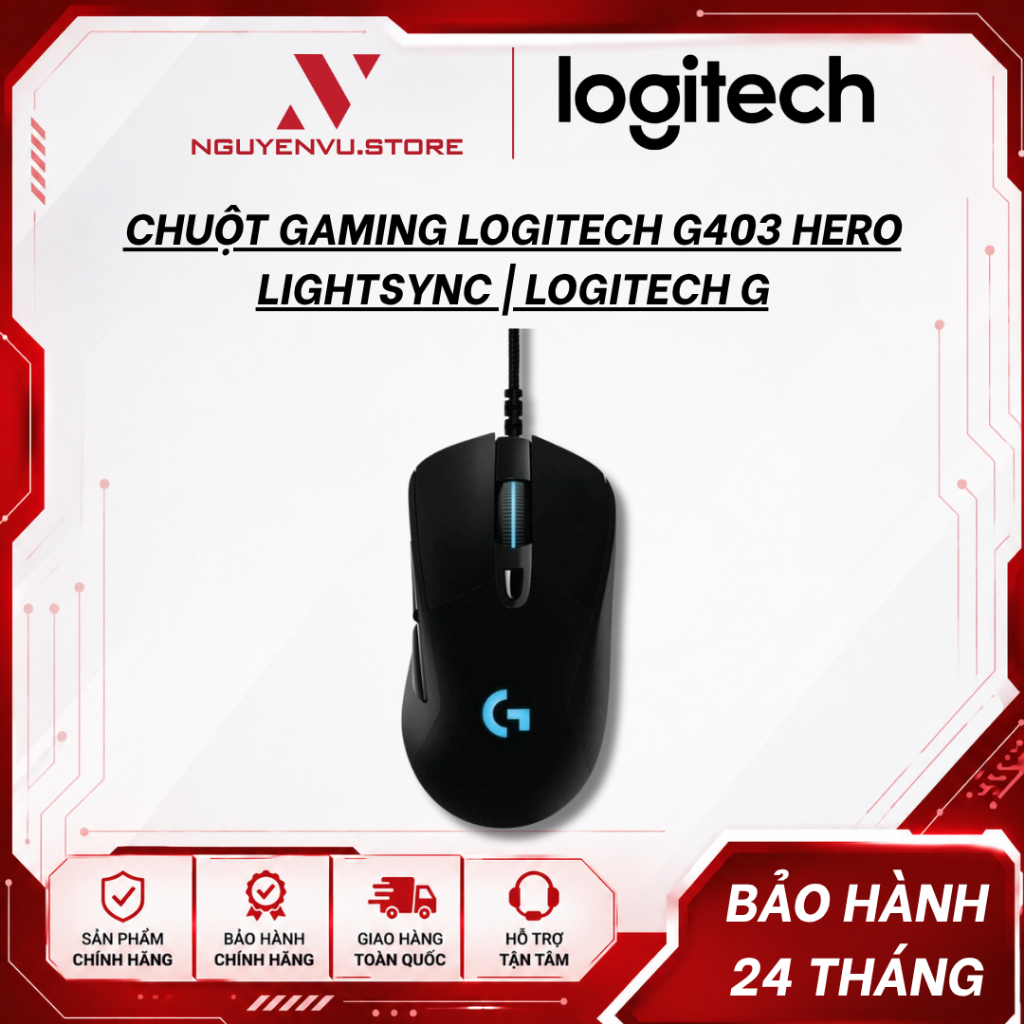 Chuột Gaming Logitech G403 HERO - Hàng Chính Hãng