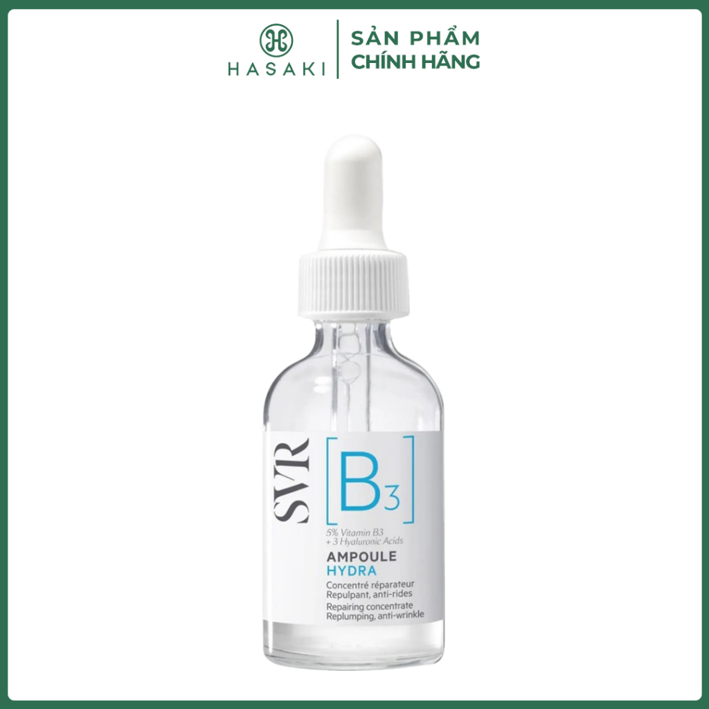 Serum SVR Ngừa Nếp Nhăn, Phục Hồi & Dưỡng Ẩm Da 30ml Ampoule Hydra B3 Hasaki Sản Phẩm Chính Hãng