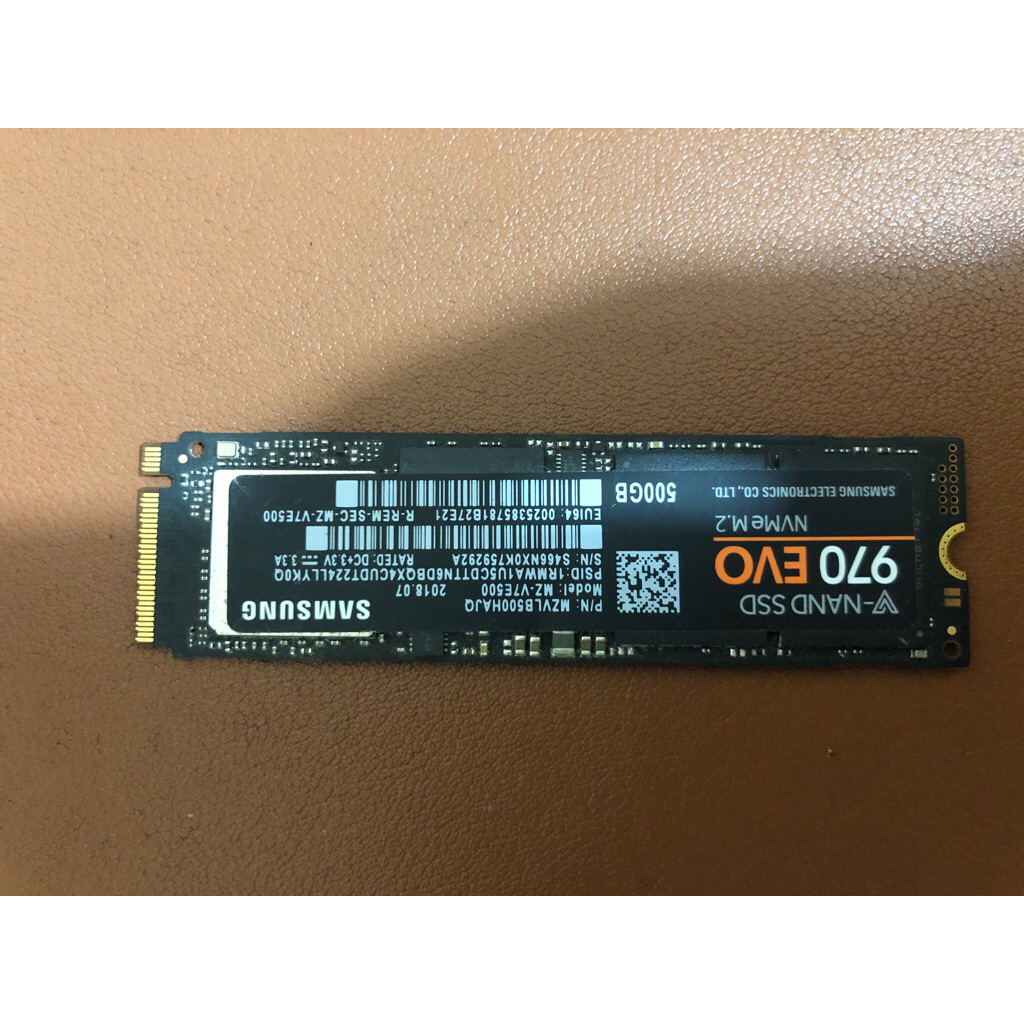 Samsung 970 EVO 500GB hàng qua sử dụng bảo hành 1 tháng.