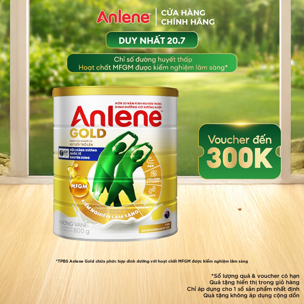 Sữa Bột Anlene Gold Hương Vani 800g