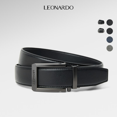 Thắt lưng nam Leonardo Quịckfit Baron da Microfiber khóa tự động bền đẹp dễ phối đồ dùng hằng ngày