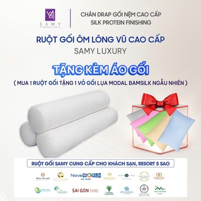 Ruột Gối Ôm Cao Cấp SAMY BEDDING Khách Sạn 5 Sao Luxury Lông Vũ Êm Mềm