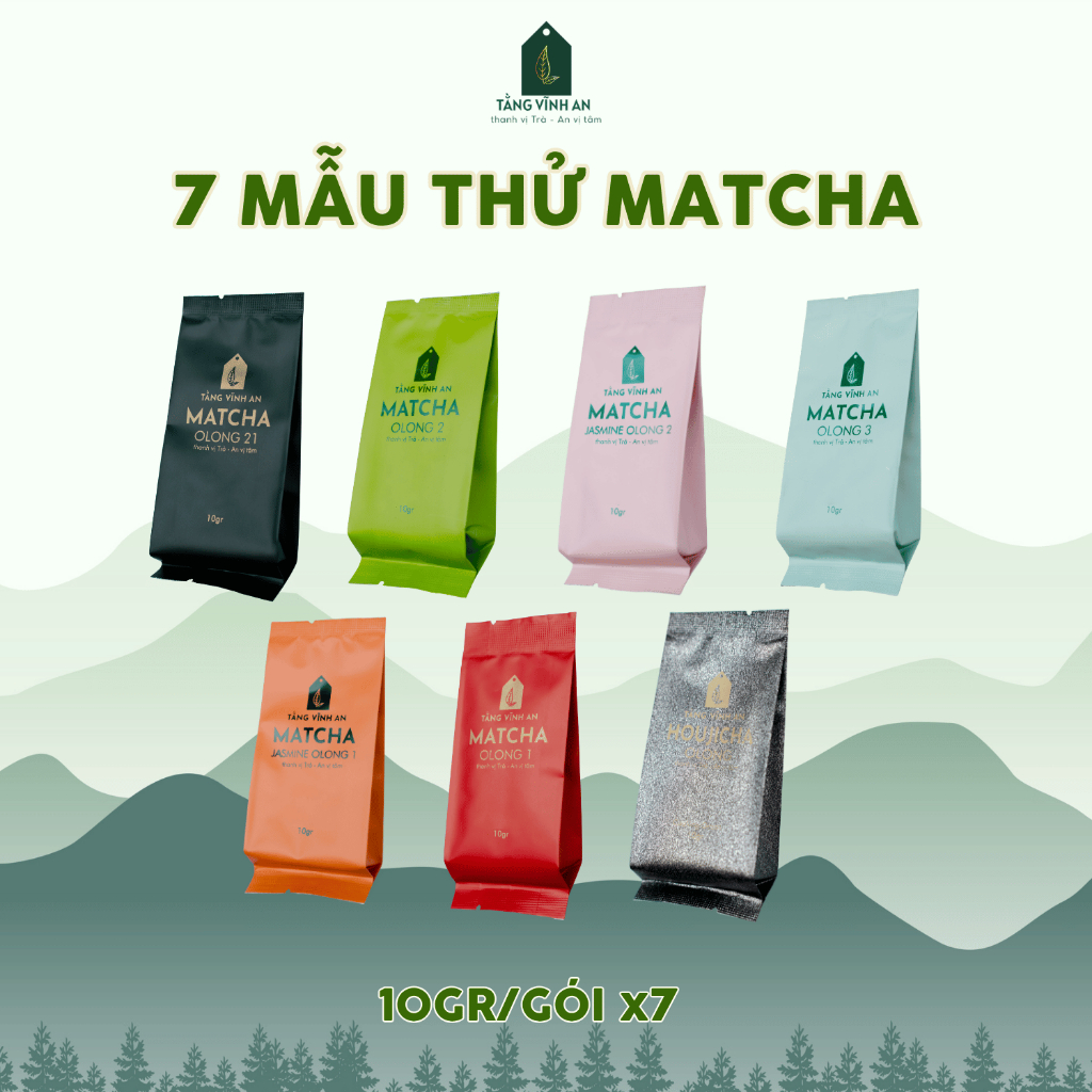Mẫu Thử Bột Matcha - Houjicha - Matcha Olong - Túi 10gr