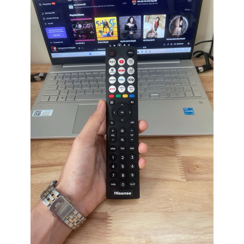Điều khiển Tivi Hisense không giọng nói hàng cao cấp( Dùng chung tất cả Tivi Hisense)