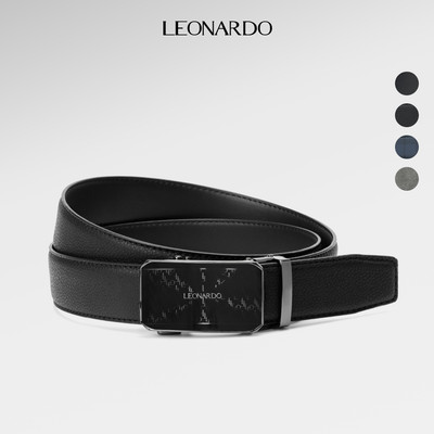Thắt Lưng Nam Leonardo Quickfit Eric da Microfiber khóa tự động phong cách tối giản high-tech nhiều vân da