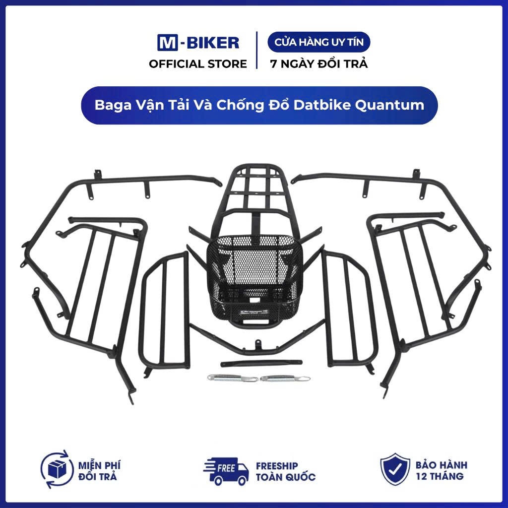 Baga Quantum Gắn Kèm Chống Đổ, baga datbike quantum gắn cùng chống đổ | M-Biker