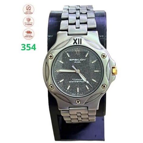 Đồng hồ ALBA EPSILON Titanium Y701-1270 Quartz Japan – Vỏ & Dây Titanium