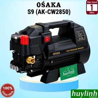 Máy xịt rửa xe có chỉnh áp osaka cw-2850 - công suất 2800w - dây cao áp 15 mét
