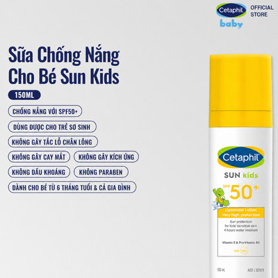 [LIVE] Sữa chống nắng dịu lành cho làn da nhạy cảm của bé từ 6 tháng tuổi CETAPHIL BABY SUN KIDS 150ML