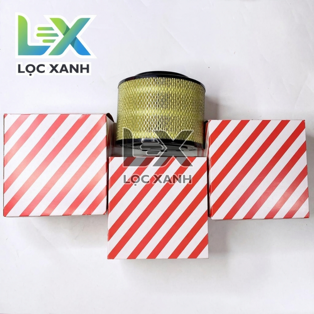 Lọc gió động cơ, lọc trụ tròn xe Innova, Fortuner, Hilux mã 178010C010 / 17801-0C010