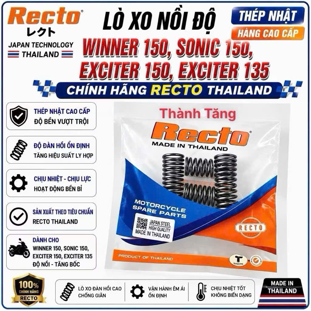 LÒ XO NỒI ĐỘ RECTO WINNER 150/SONIC 150/EXCITER 150/EXCITER 135 ====