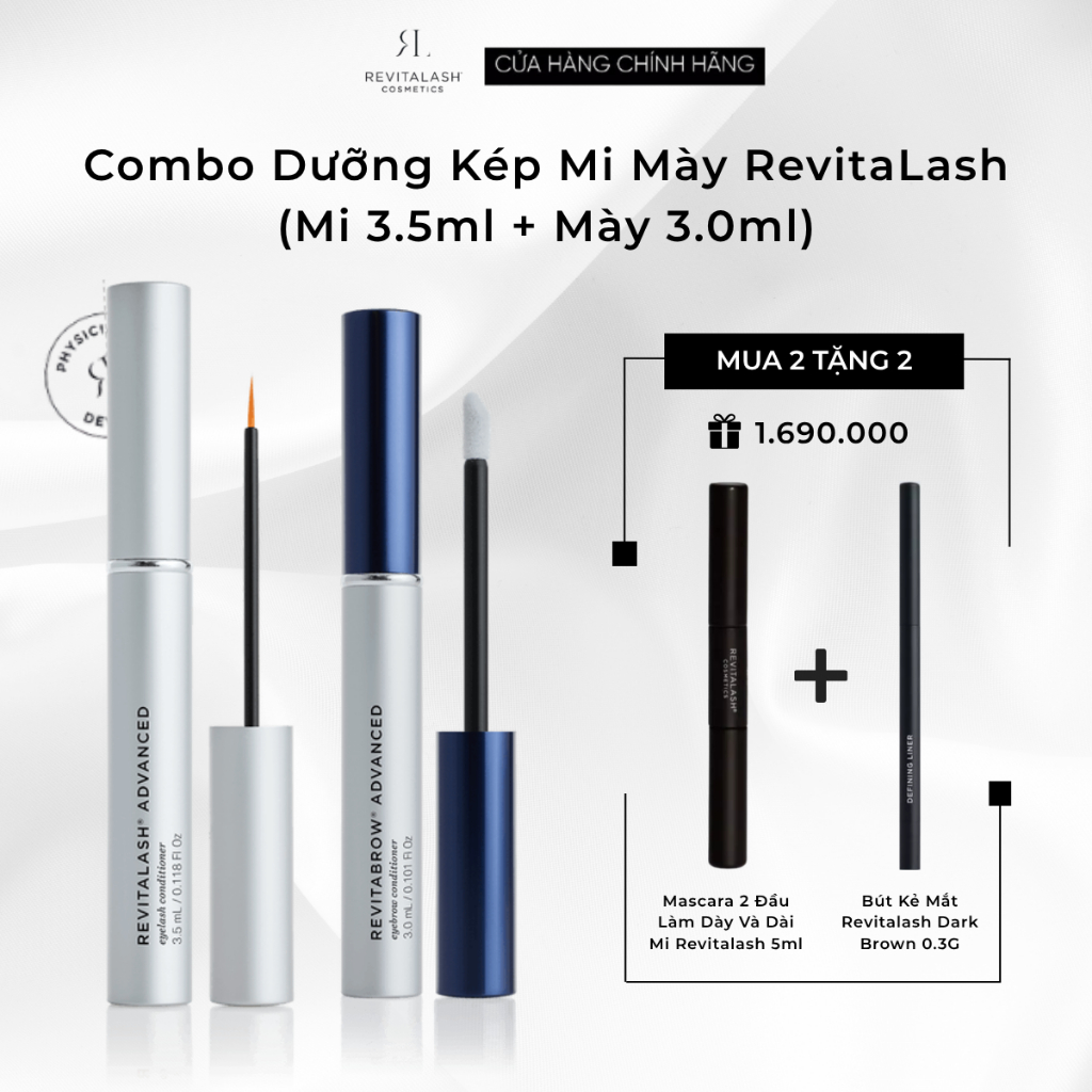 Bộ Đôi Dưỡng Mi Mày - RevitaLash® Advanced Eyelash Conditioner & RevitaBrow® Advanced Conditioner