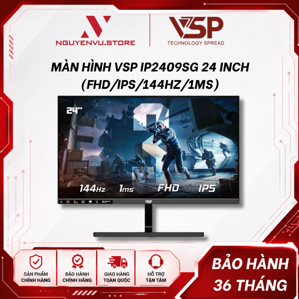 Màn hình VSP IP2409SG 24 Inch / VSP IP2709SG 27 Inch (FHD/IPS/144Hz/1ms) - Hàng chính hãng