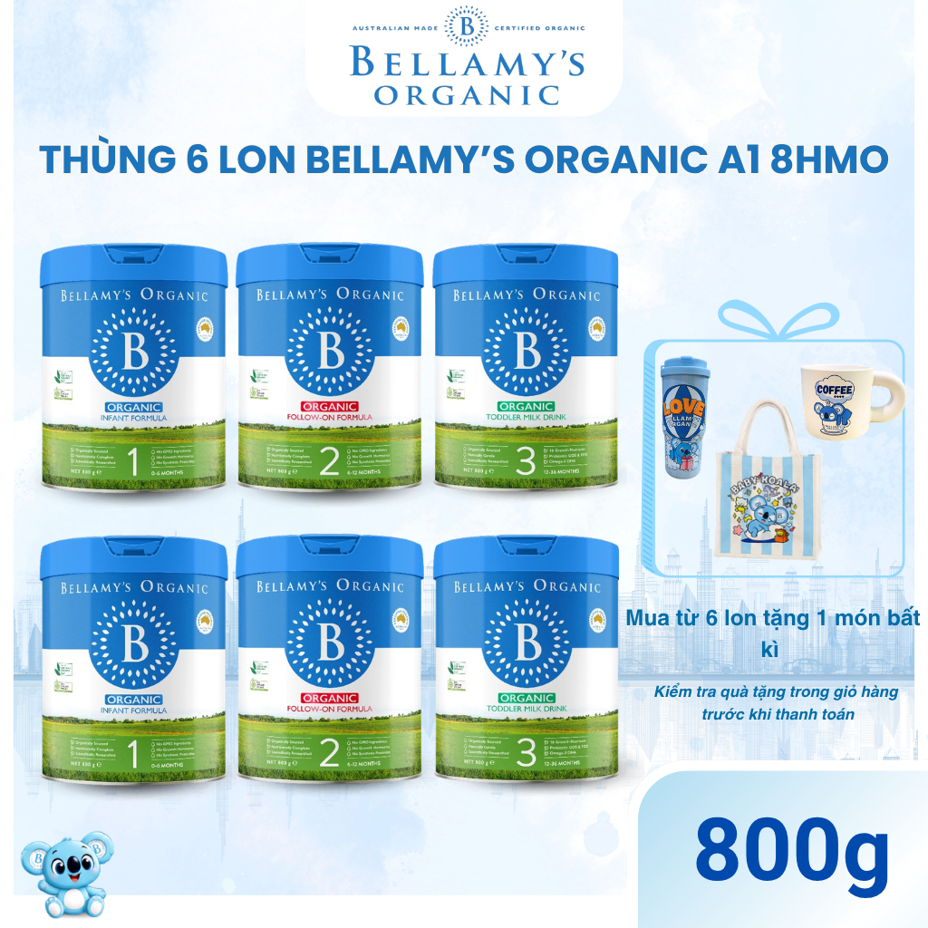 Sữa Hữu Cơ Bellamy's Organic Classic 2.0 8HMO - Dễ Hấp Thu,Tăng Cường Miễn Dịch - Bellamy's Organic