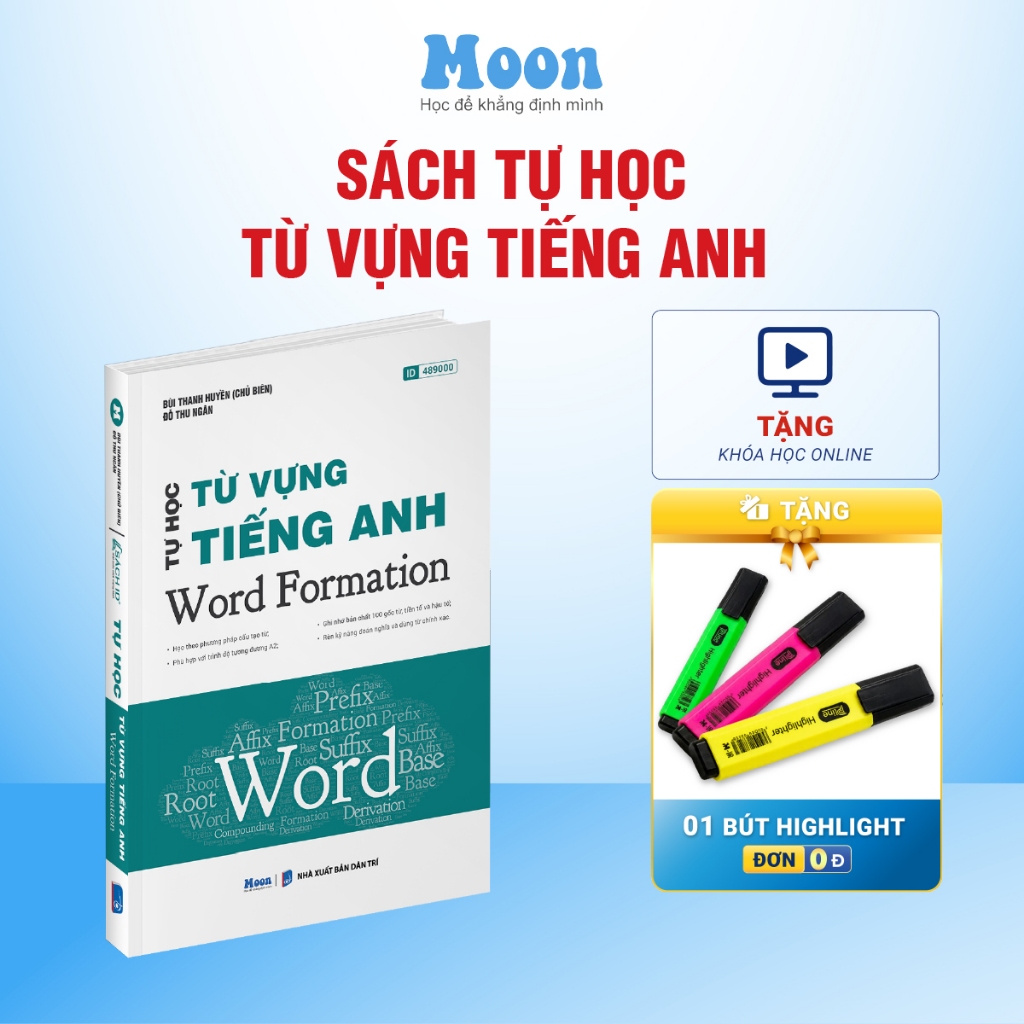 Sách Tự học Từ vựng Tiếng Anh - Word Formation - Moonbook