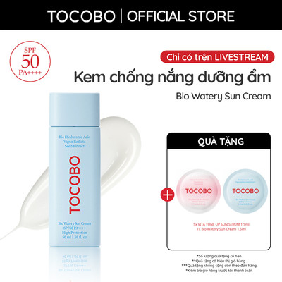 [KOL] Kem chống nắng dưỡng ẩm Tocobo Bio Watery Sun Cream SPF50 PA++++ 50ml