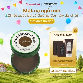 Tẩy Tế Bào Chết Môi SKINFOOD Chiết Xuất Bơ Và Đường Avocado & Sugar Lip Scrub 14g